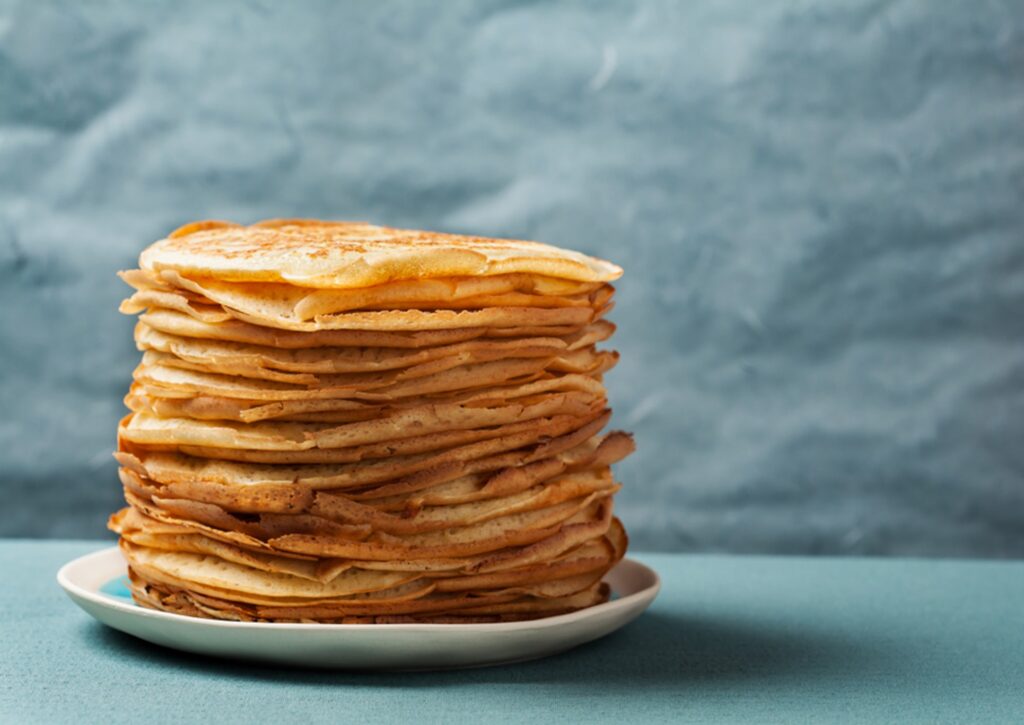 classic stack of pancakes