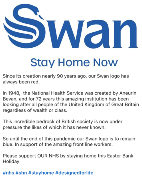Swan transcript of how they have been supporting the NHS since its creation