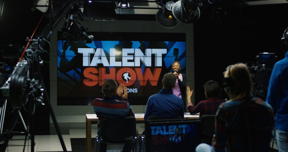 Image of a talent show set