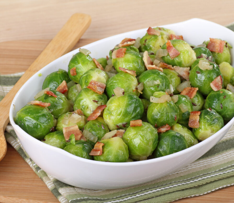 Air-Fried Bacon Brussels