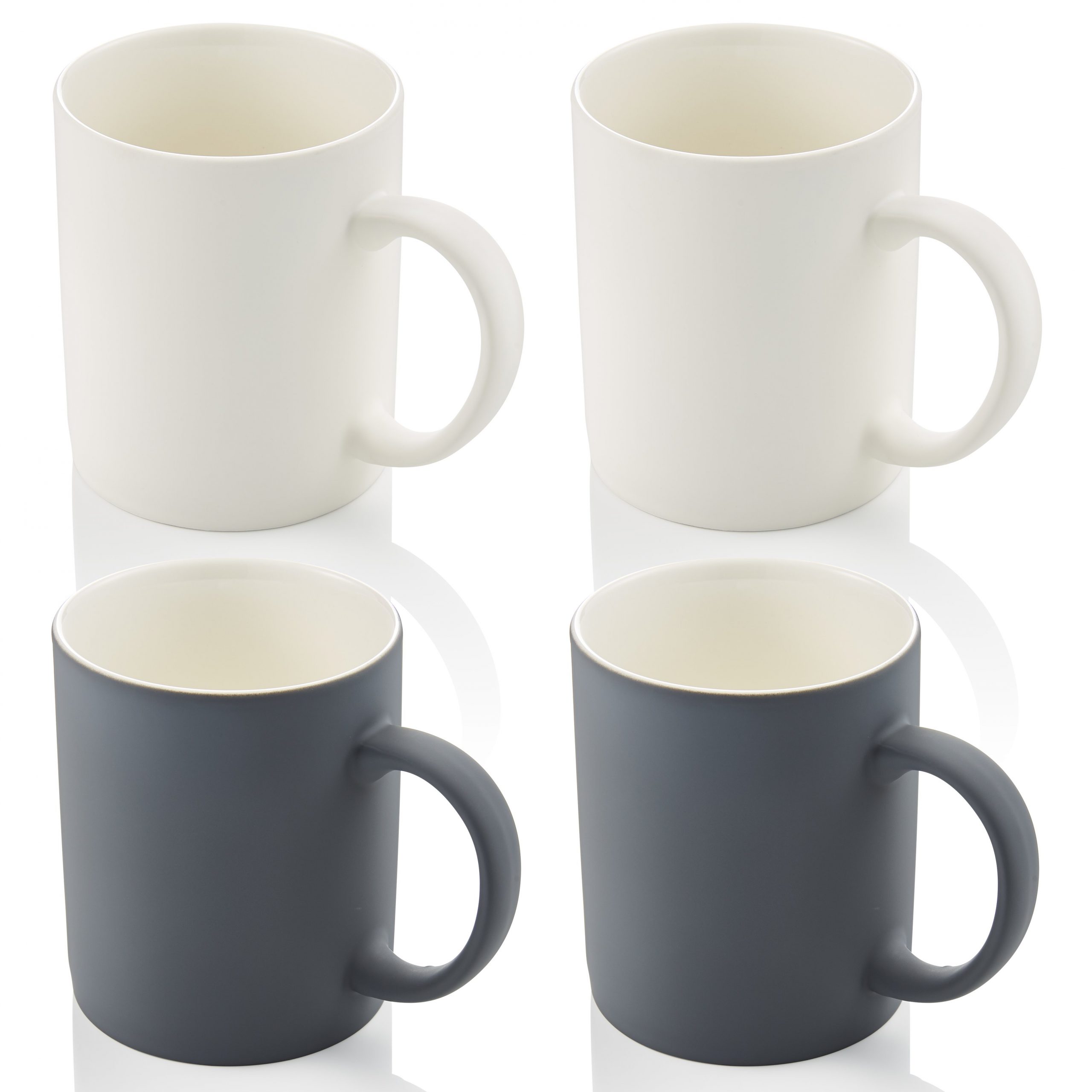 Swan Set of 4 Soft Touch Nordic Mugs