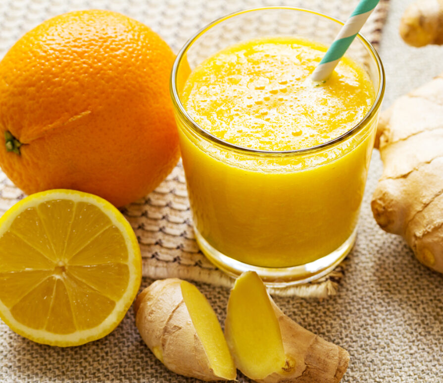 Flu-fighter Smoothie With Citrus And Ginger