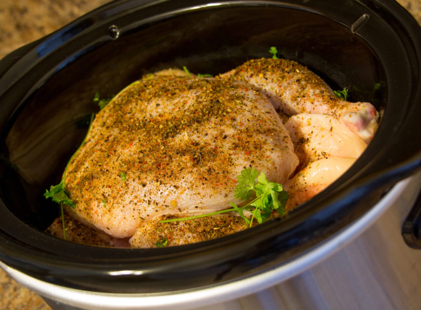 Delicious Poached Slow Cooker Chicken With Vegetables - British Slow Cooker Chicken