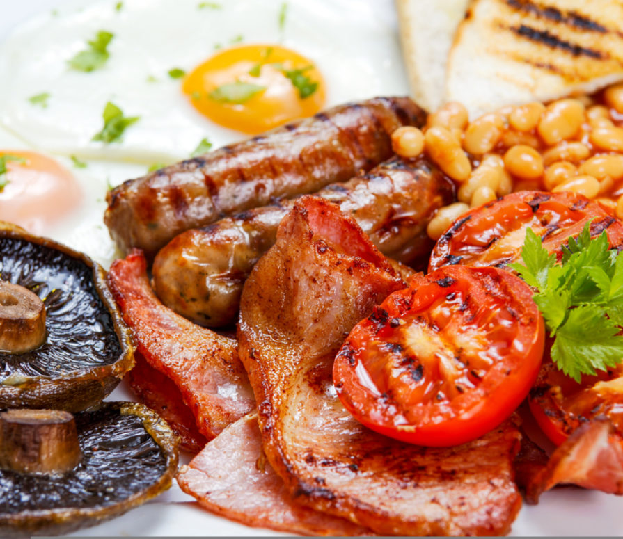 Grilled Full English Breakfast