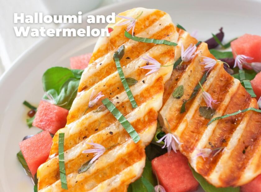 Grilled Halloumi and Watermelon - 