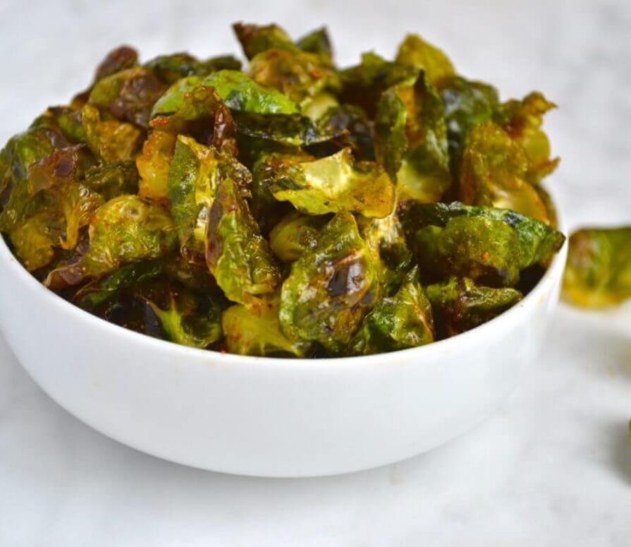 Air Fryer Brussels Sprouts Chips