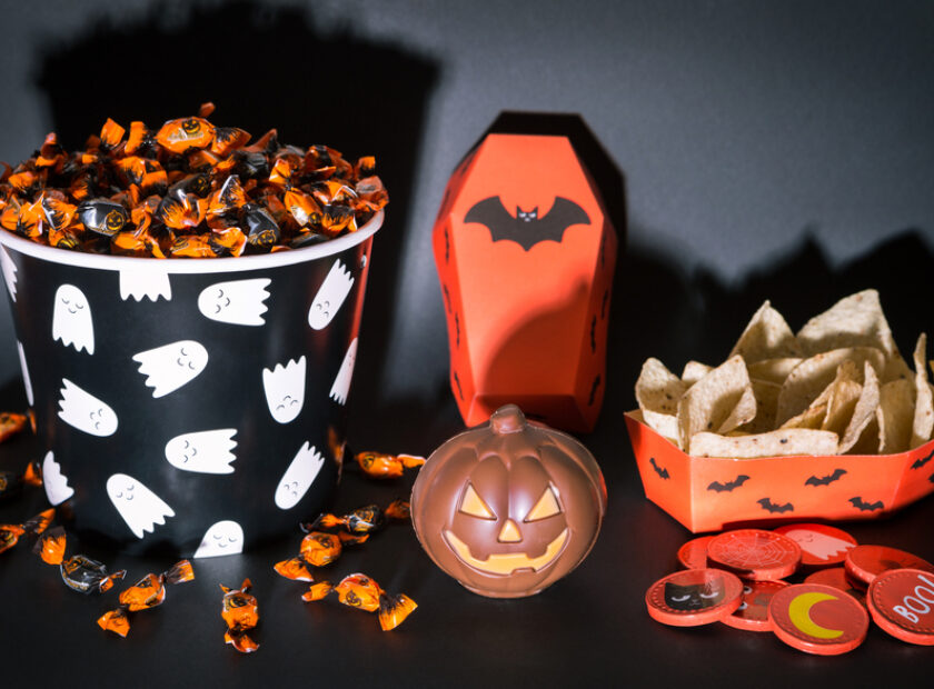 Healthy Halloween Air Fryer Bat Nachos - Healthy Halloween Nacho Recipe