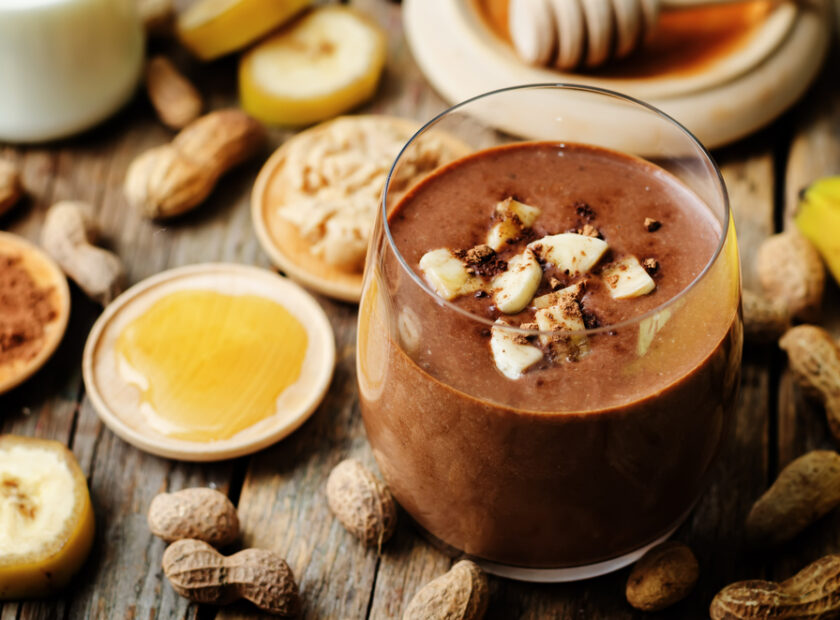 Chocolate And Peanut Butter Smoothie - American Smoothie Recipe