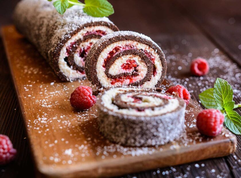 Chocolate and Raspberry Roulade - Roulade Recipe