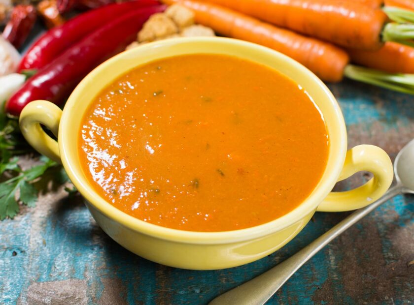 Carrot & Coriander Soup - Carrot & Coriander Soup Recipe