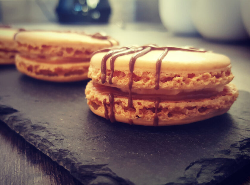 Chocolate Covered Almond Macaroons - Dessert Recipe