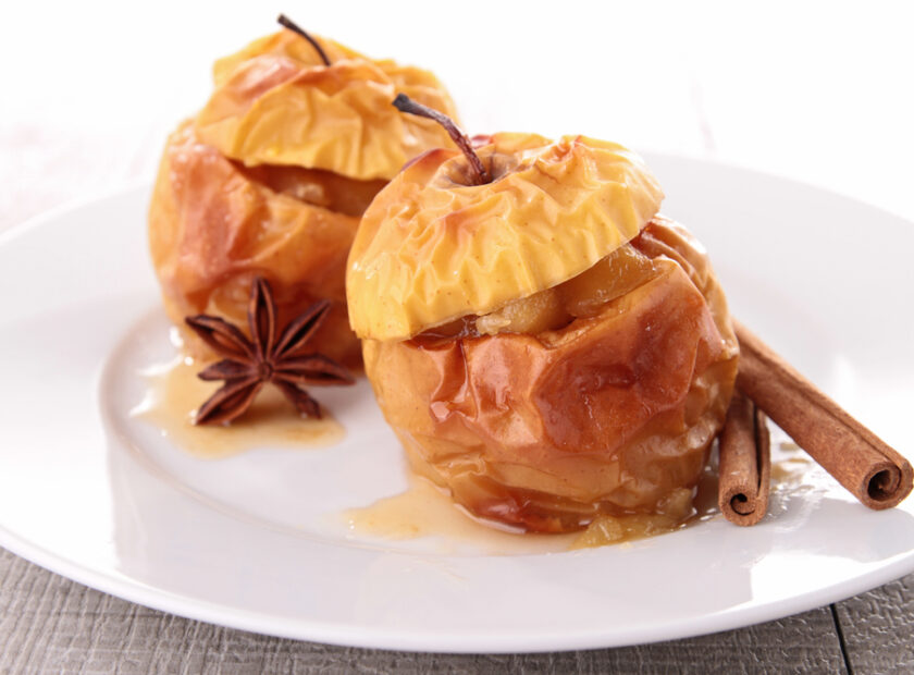 Caramelised ‘Baked’ Microwave Apples - Dessert recipe 