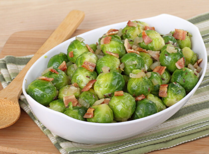 Air-Fried Bacon Brussels - Food recipe 